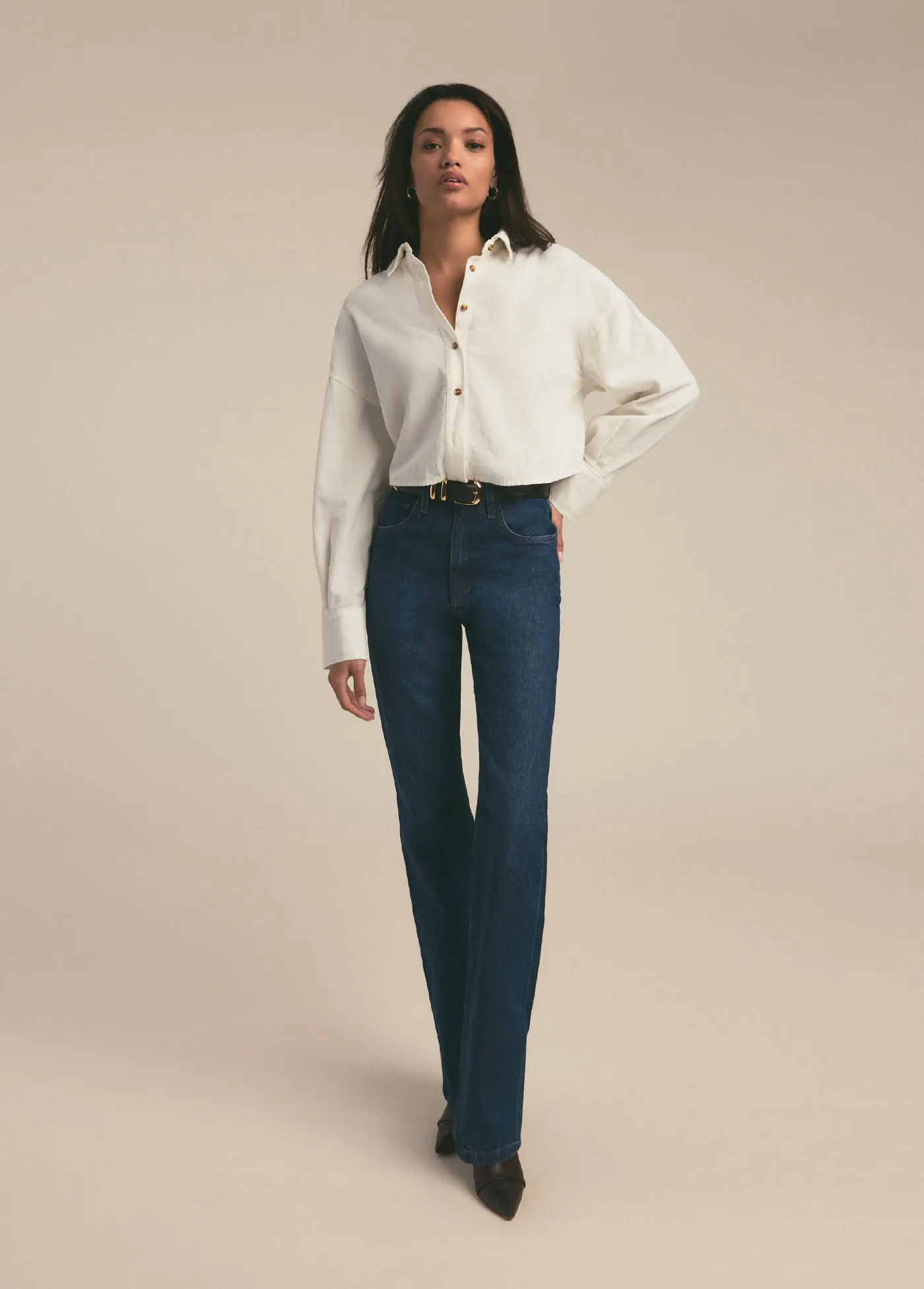 THE CROP EX-BOYFRIEND SHIRT