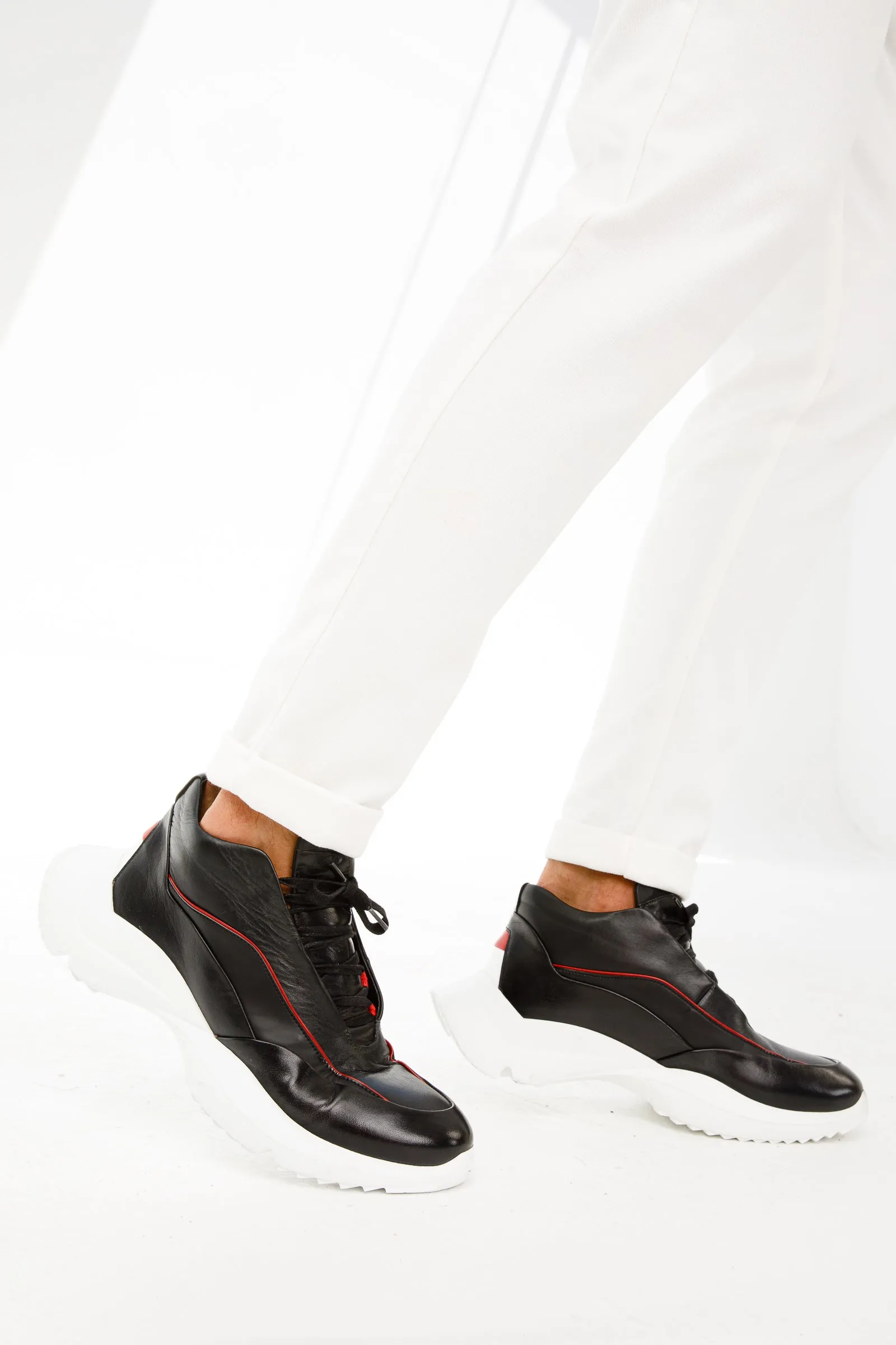 The Graton Black Leather Men Sneaker Final Sale!