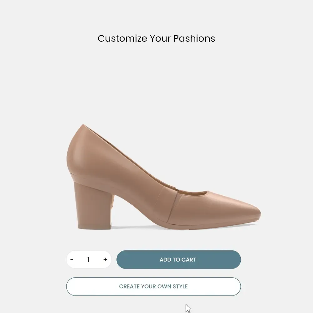 The Panel Pump - Latte Leather   Block Heel Kit 3 Latte - FINAL SALE