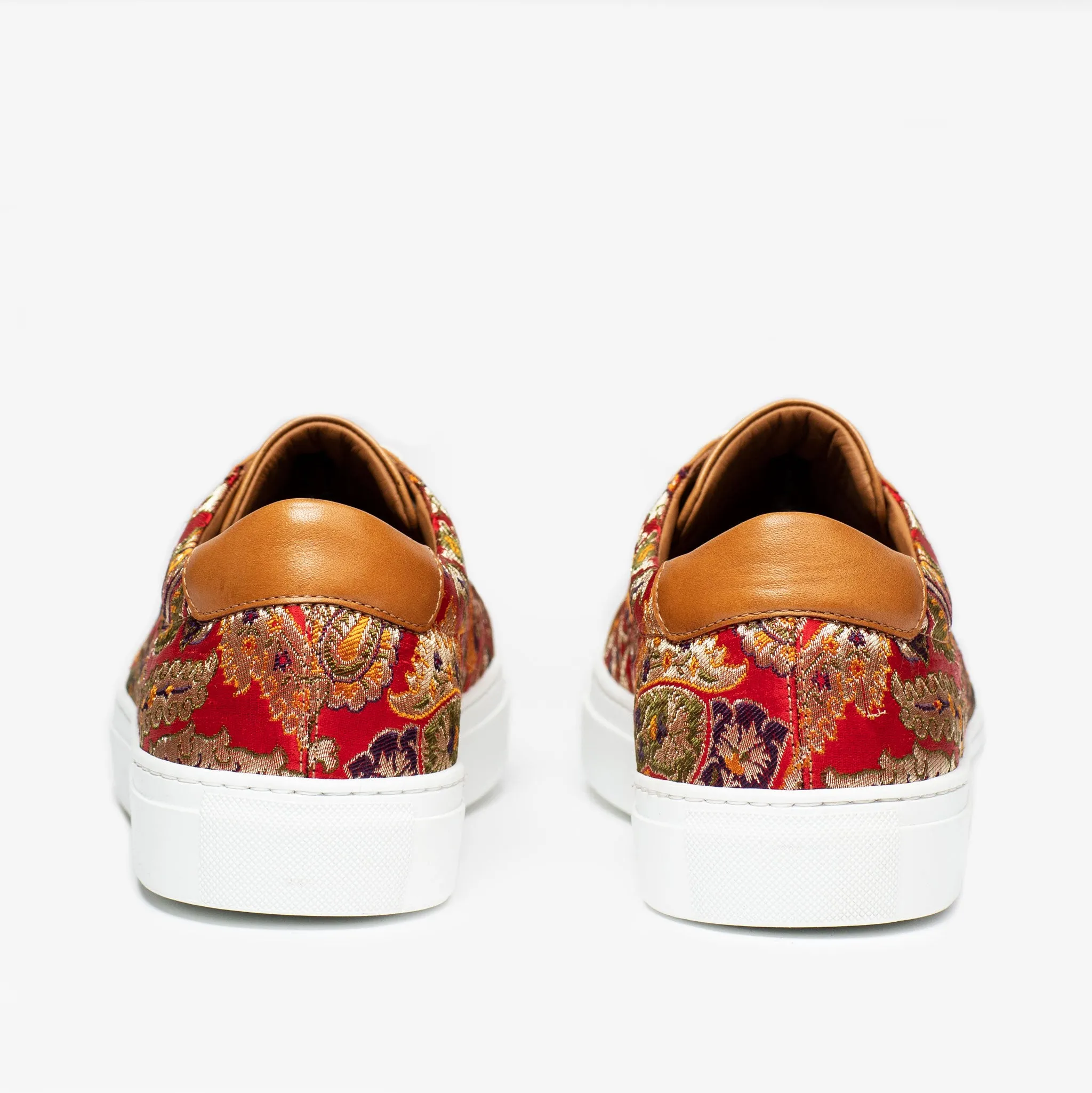 The Sneaker in Red Paisley (Last Chance, Final Sale)
