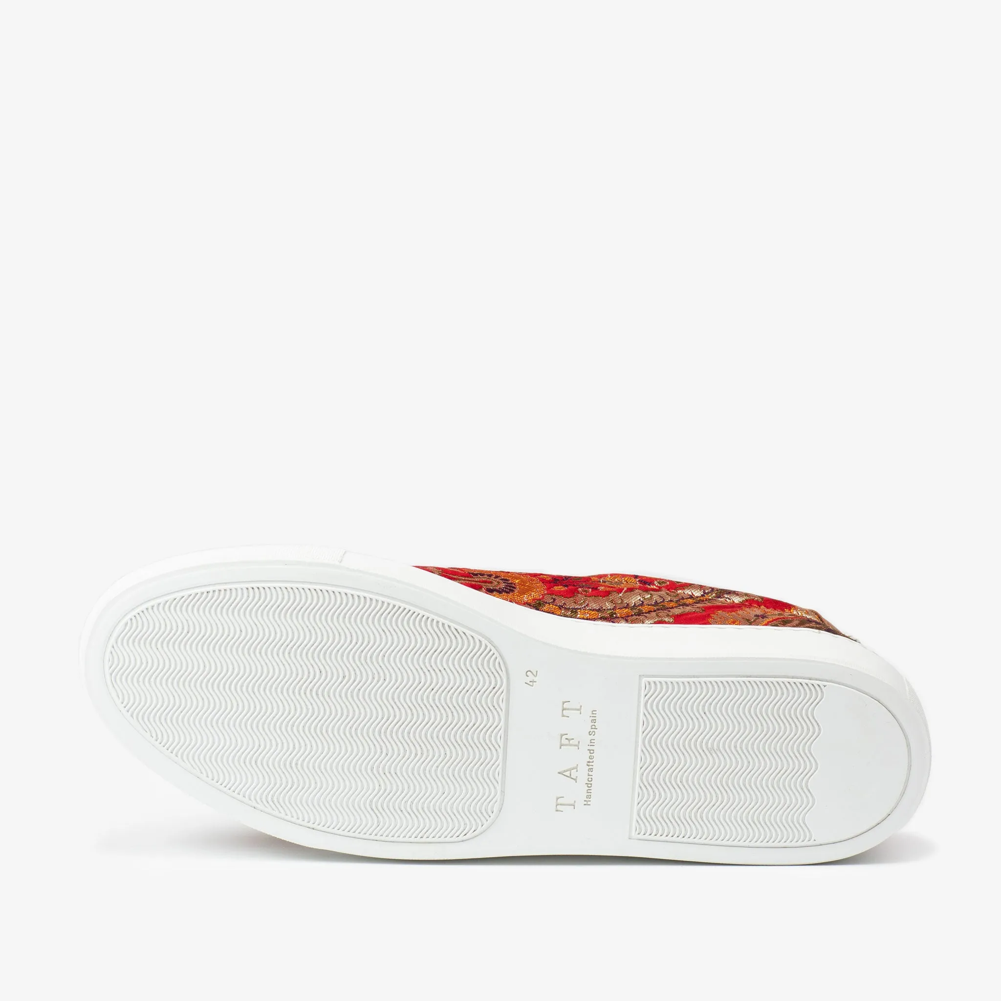 The Sneaker in Red Paisley (Last Chance, Final Sale)
