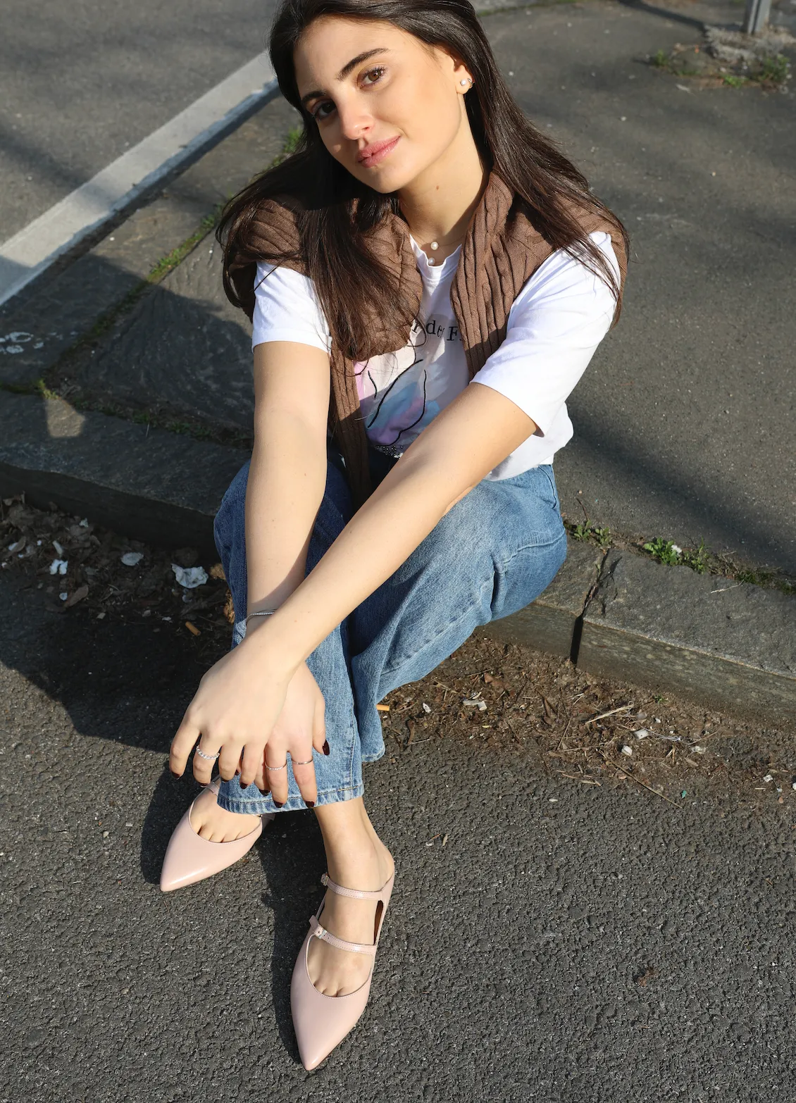 Tivoli 2 Strap Flats in Blush