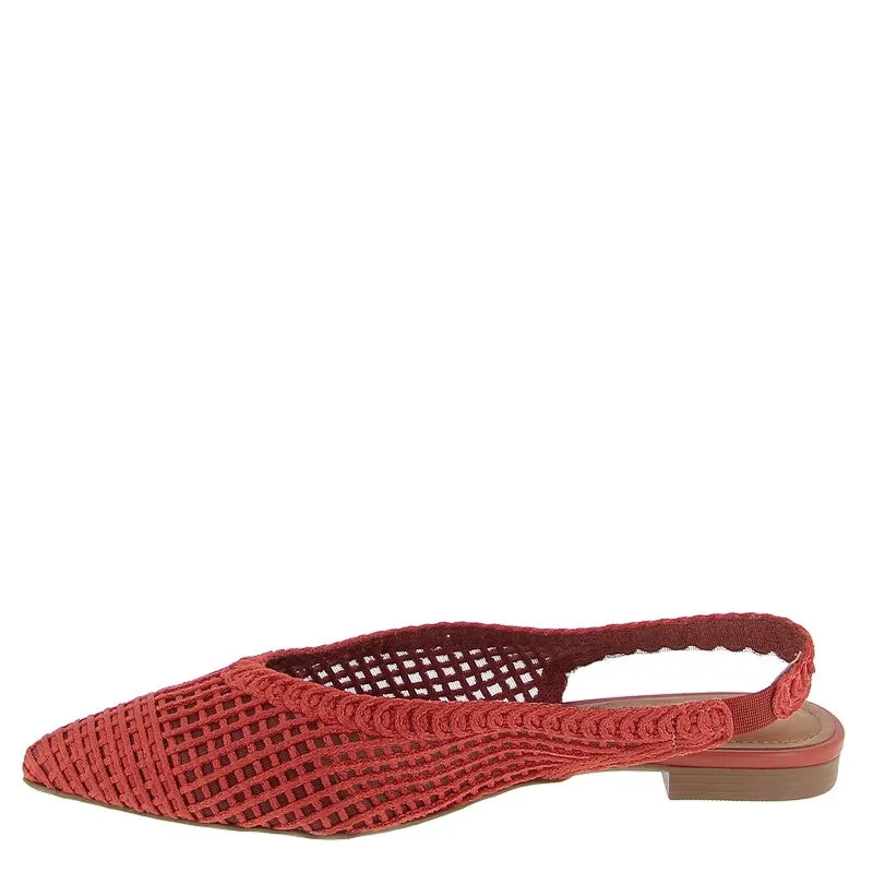 Valerio Conte 373252 Orange Slingback Flat