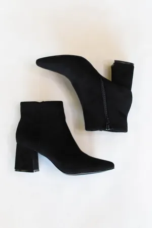 Vanessa Booties: Black Suede