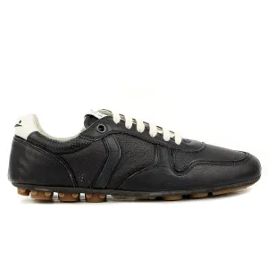 Voile Blanche 220 GR Leather Velour Ultralight Fashion Sneaker Shoe - Black - Mens