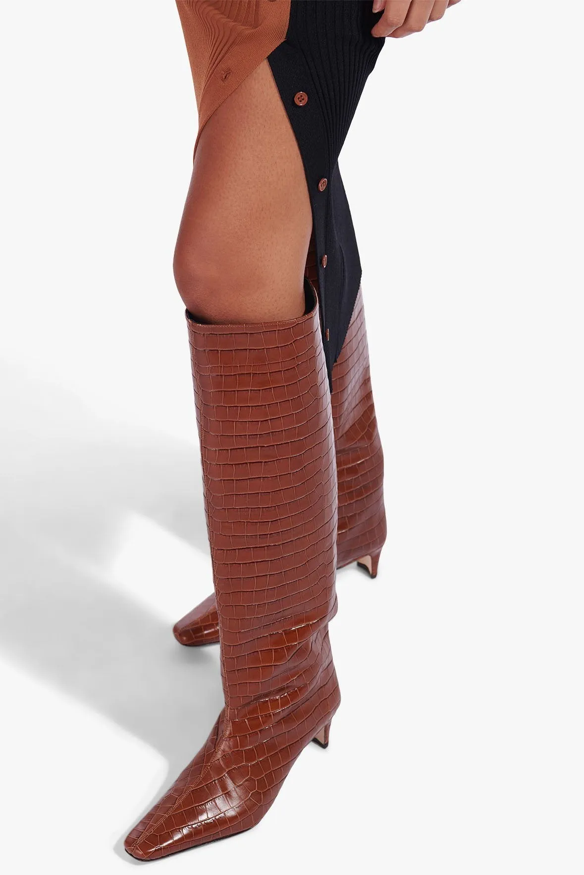 WALLY BOOT | SADDLE CROC EMBOSSED