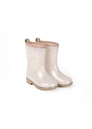 Wellies Rainboots in Glitter Bouqet Silhouette