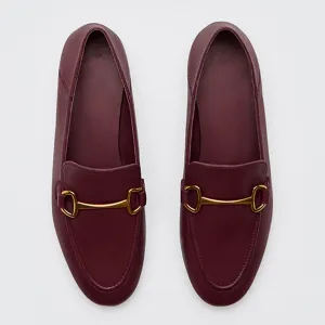 Withered  new arrival women shoes women flat shoes england style Horsebit solid sheep soft slip-on loafers women shoes woman