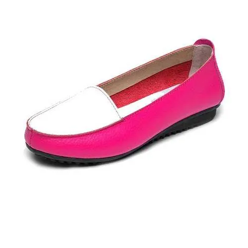 Women Fashion Autumn Flats Slip On Soft Sole Shoes Anti Skid Loafers
