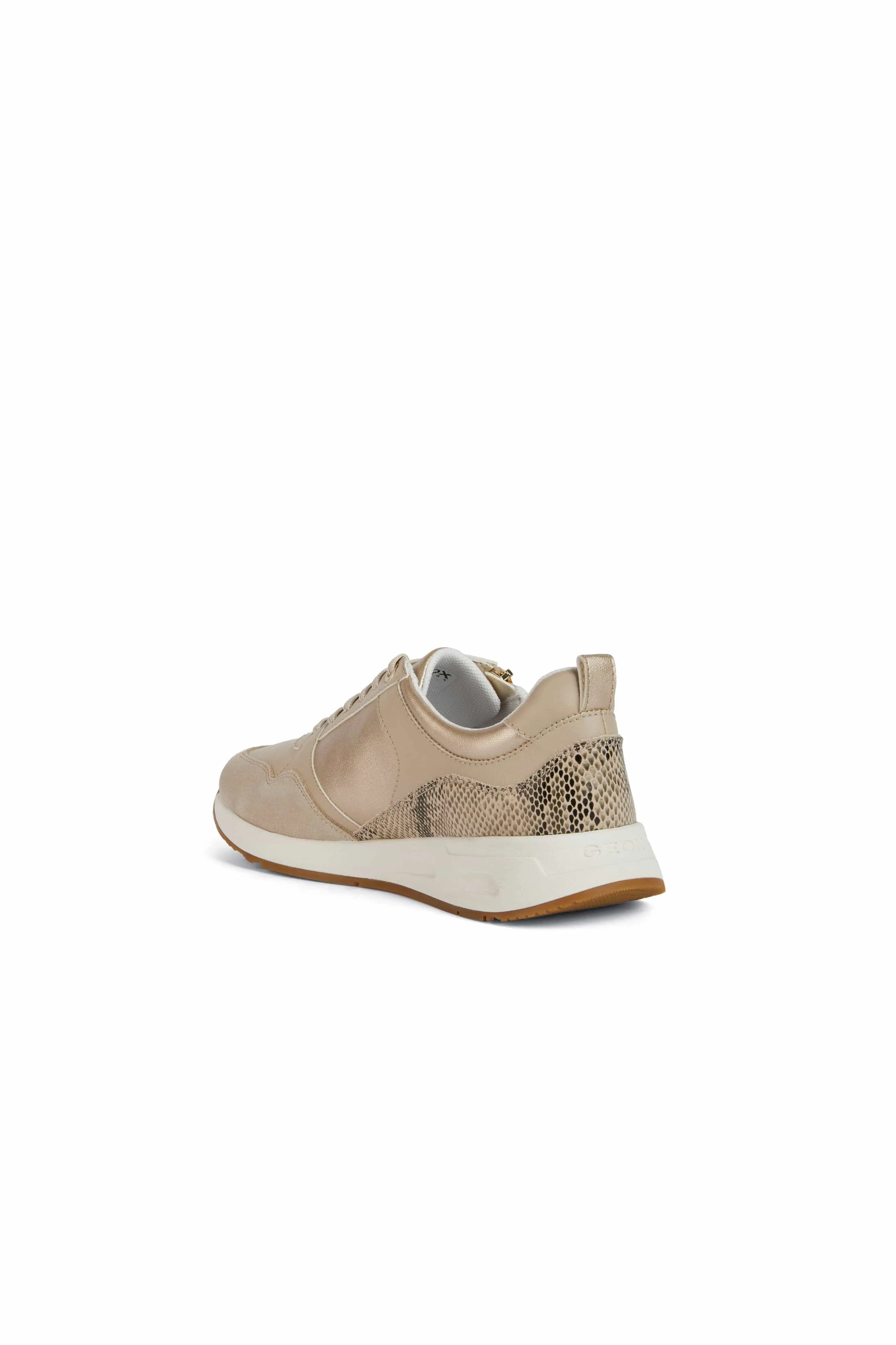 Womens Bulmya Zip Detail Trainers - Light Gold/Light Taupe