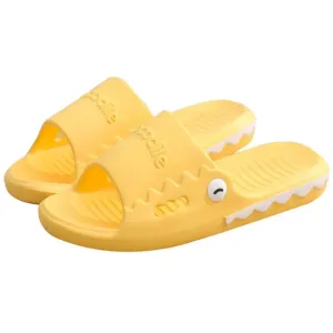 Women's Comfy Indoor Open-Toe Yellow EVA Slides