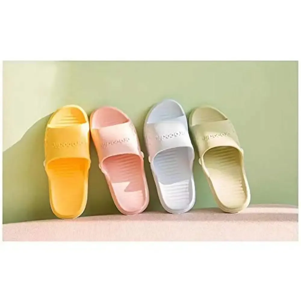 Women's Comfy Indoor Open-Toe Yellow EVA Slides